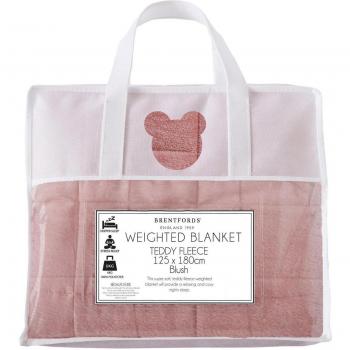 Plush Pink Fleece Weighted Blanket