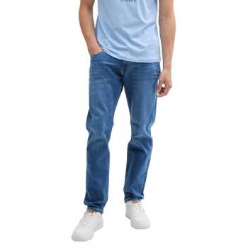 Tom Tailor 1045757 Slim Pants in Mid Stone Blue Denim, 33 for Men
