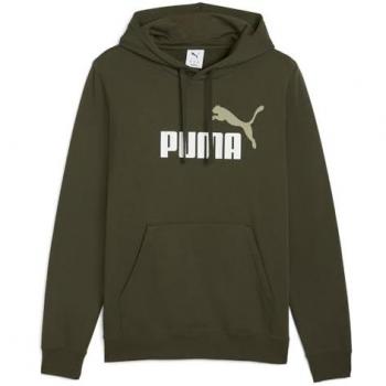 Felpa Uomini PUMA ESS 2 Color Logo Dark Olive L