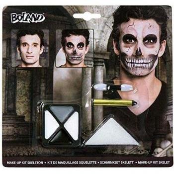 Boland Karneval‑Skelett‑Makeup‑Komplettpaket