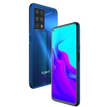 CUBOT X30 15,71 cm Smartphone, 6 GB RAM, 128 GB Speicher, Android 10, Fünf Kameras, Dual SIM, NFC, Face ID, 1080P Display, 4200 mAh Akku (Blau)