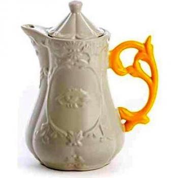 Teiera SELETTI I-Wares bianco/giallo