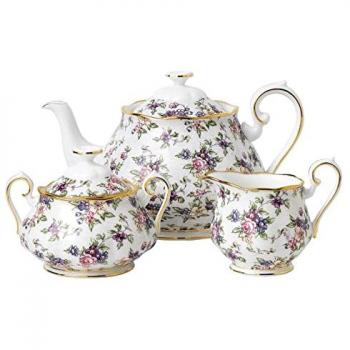 Vintage Royal Albert 100‑Year Tea Service – Teapot, Sugar and Creamer