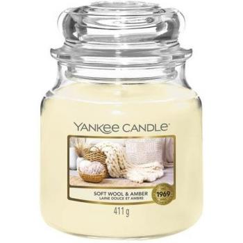 Yankee Candle Kerze Soft Wool & Amber – 411 g