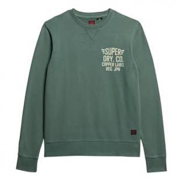 Felpa Superdry Copper Label Green Drius Medium