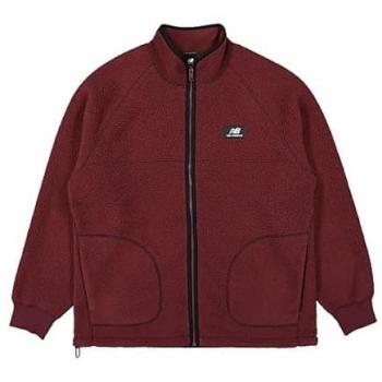 Chaqueta Polar New Balance Athletics Talla M Burdeos