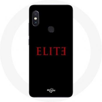 Housse à logo rouge fond noir pour Xiaomi Redmi Note 5 Pro