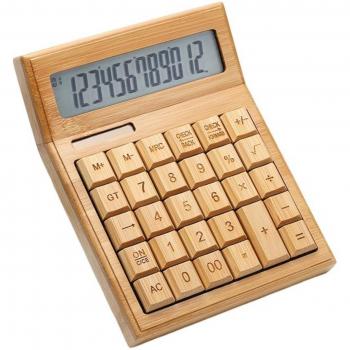 BrightBeam Bamboo 12‑Digit Solar Keypad