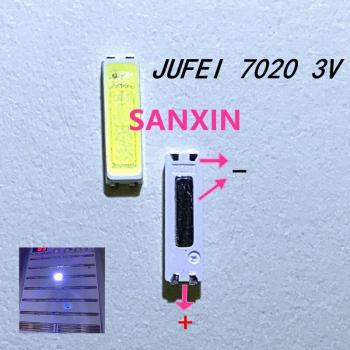 Jufei 200PCS Cool White 7020 SMD LED 3V 240mA