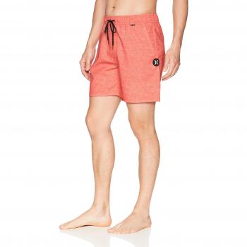 Hurley Bañador Heather Volley 17, Hombre, Naranja (Rush Coral)