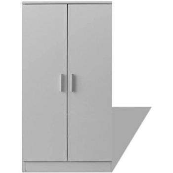 7‑Tier White Shoe Cabinet by VidaXL