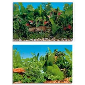 Blu 9040 Sfondo Acquario – Doppio Design, 80x40 cm