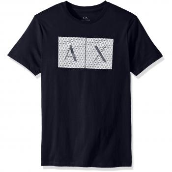 T-Shirt Homme Armani Exchange 8nztck Bleu Navy Large