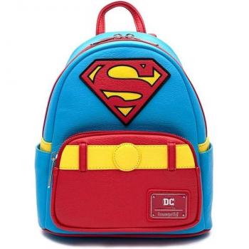 Bolsillo Vintage Superman Loungefly en cuero sintético con detalles metálicos