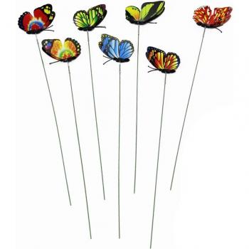 50Pcs Colorful Butterfly Decorations for Lawn and Garden