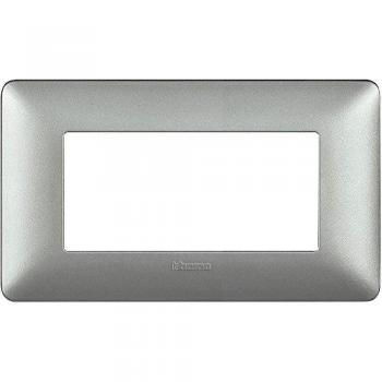 Plaque 4 Modules Bticino Matix Silver