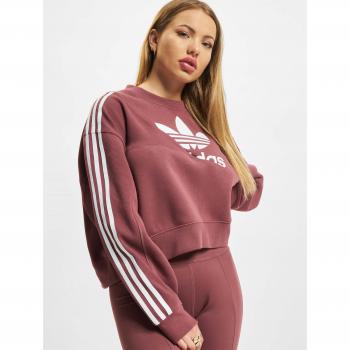 Haut court marron femme col rond