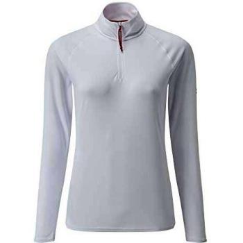 Women's 34 White Gill UVTec Long Sleeve T-Shirt