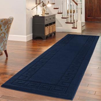 Navy Plain Gel Back Mat – 60 x 220 cm