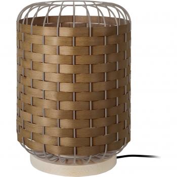 Mesa Luz Tosel: Diseño Metálico con Acabado en Madera