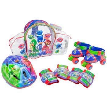 Mochila con patines y protecciones PJ Masks