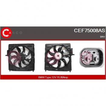 Ventilador del radiador con motor eléctrico CASCO CEF75008AS