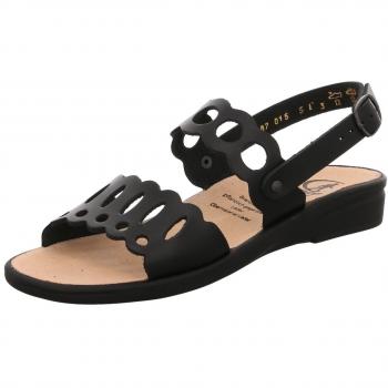 Ganter Damen Sonnica-E Offene Sandalen, Schwarz, Größe 39