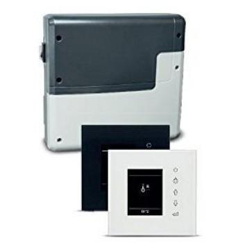 Eos Sauna-Steuerung EmoStyle H – Flachbedienfeld in Weiß mit Anthrazit‑Silber-Detail