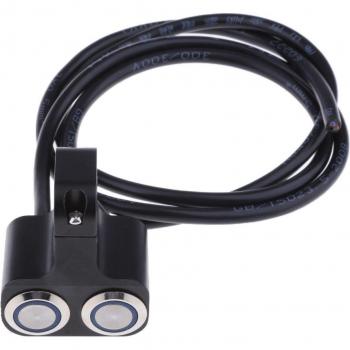 Aluminum Alloy Motorcycle Handle Bar Headlight Control Dual Push Button Switch