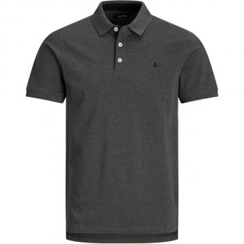 Polo Jack & Jones Paulos Dark Grey Melange / Detail Tonal / Black / Slim L