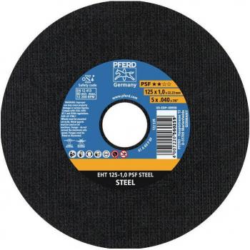 Pferd Disco de Corte PSF Steel 180 mm × 3 mm, Acero Taladrado 22,23 mm