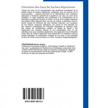 Chloration Des Eaux De Surface Algeriennes: Incidence Sur La Qualité Physico-chimique Des Eaux