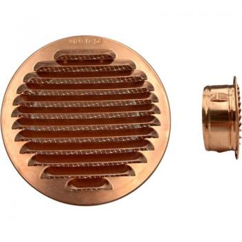 Grille Anti-Insectes Ronde en Cuivre 100 mm