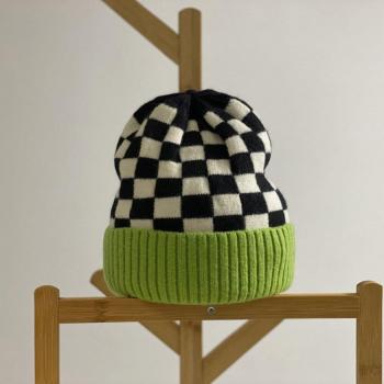 Casquette à carreaux noir – Sports de plein air et hip‑hop