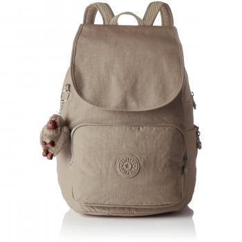 Frauenspezifischer Kipling Cayenne Rucksack Grau 27×37×19,5 cm