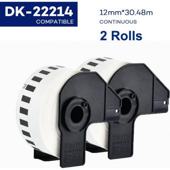 Rouleau d'étiquettes DK-22205, 2 unités, compatible avec Brother