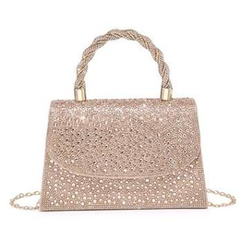 Trapezoid Shape Rose Gold Handbag by JFY