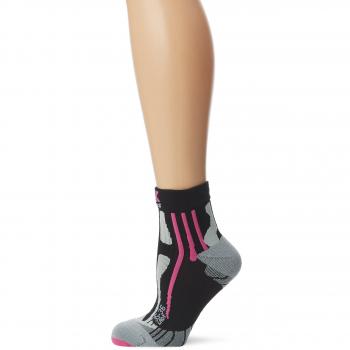 X020436 Damen Socken RUN SPEED TWO – Schwarz/Pink, 39/40