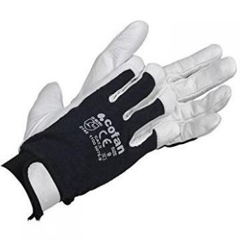Guantes de piel con velcro T-8 Cofan