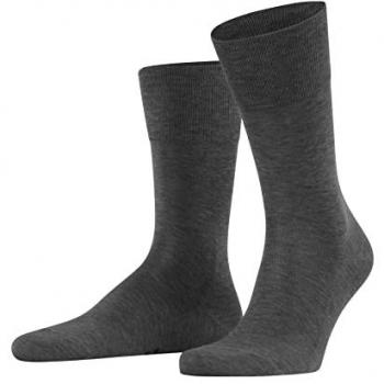 Falke Socken in melierter Optik in Mittelgrau Melange, Größe 45/46