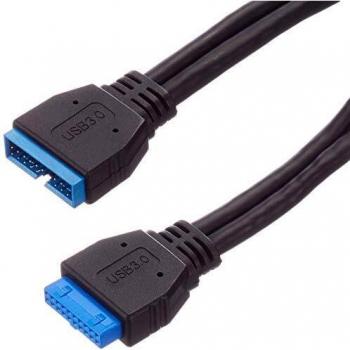 InLine® USB‑3.0‑Kabelverlängerung 35 cm (M‑Buchse → W‑Stecker)