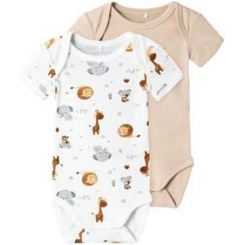 Vestito a Maniche Brevi 2-Unità Animale B Bianco