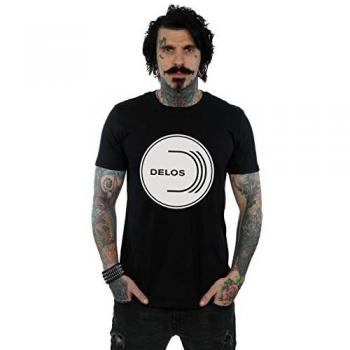 Delos Circular Logo Top – Westworld Edition, Size 2XL, Black