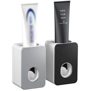 VICKSONGS 2‑facher Zahnpasta‑Dispenser – wandmontierbar, wasserfest