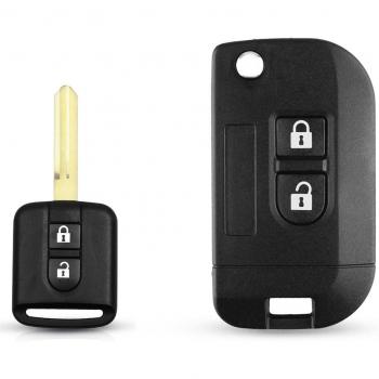 Panneau de Contrôle Clé Télécommande Keyyou – Étui Car pour Nissan Qashqai et Modèles Similaires
