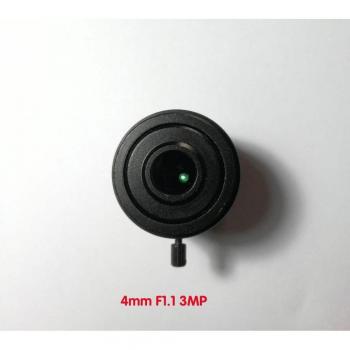 Apertura Ultra‑Granda 4 mm F1.1 3 MP – Lente CS