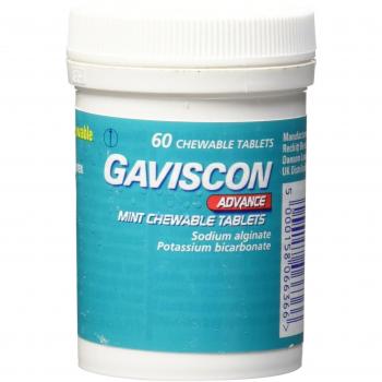 Gaviscon Advance tablets masticables menthe fraîche – 60 unités