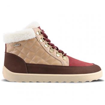 Damenbeine Be Lenka Olivia – Braun-Weinrote Barfußschuhe, EU 36, Innenlänge 230 mm, Breite 89 mm