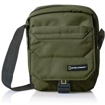 Schultertasche NATIONAL GEOGRAPHIC Pro Gr. B/H/T: 16.5cm x 21cm x 21cm, grün (khaki), Damen, Nylon