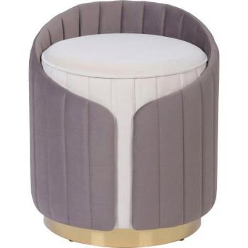 Hocker KAYOOM Corin 145 – Ergonomischer Sitz mit Rückenlehne, MDF‑Korpus, Edelstahl‑Sockel